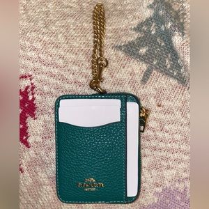 Coach zip card case